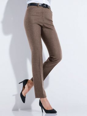 Облегающие брюки из фланели - модель NANCY