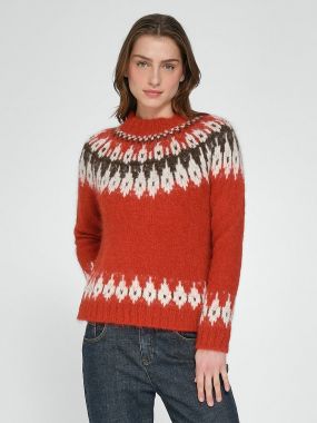 Пуловер с воротником-стойкой