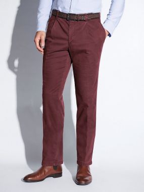 Стильные брюки со складками у пояса - модель Luis