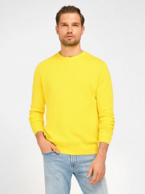 Пуловер с круглым вырезом из 100% хлопка Pima Cotton