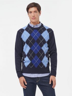 Пуловер с круглым вырезом - модель ARGYLE C- NECK