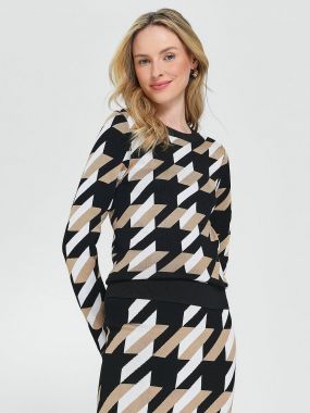 Пуловер с круглым вырезом - модель Furkina