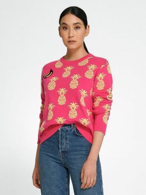 Пуловер с круглым вырезом - модель Dunia